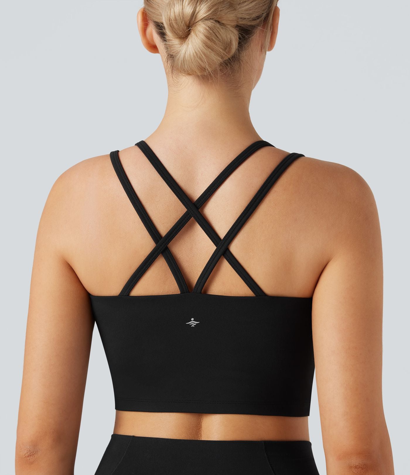 Soutien-gorge de sport yoga SoftlyZero™ Plush soutien souple double bretelles bonnets E-G