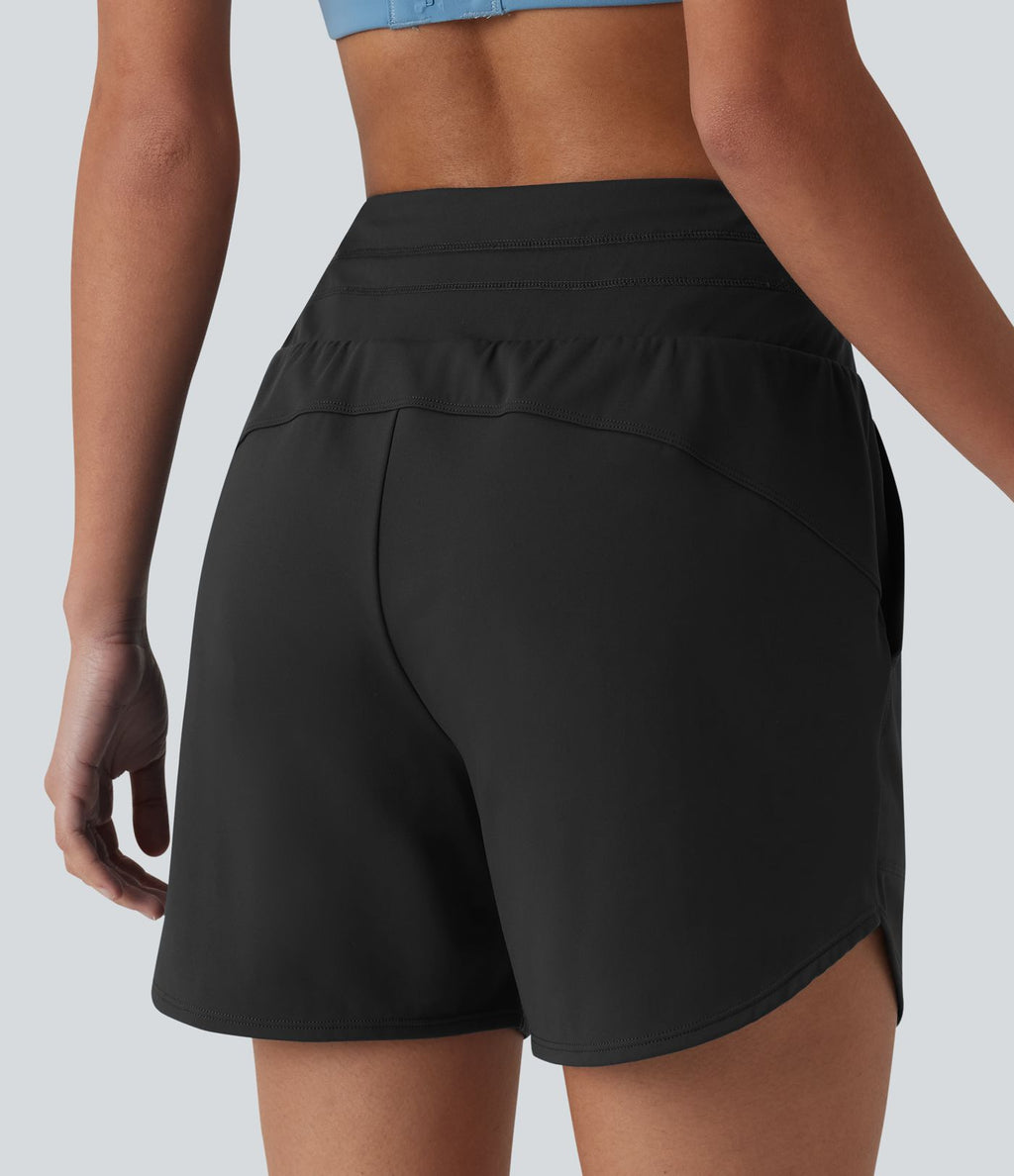 Short de running SoftlyZero™ Airy 2-en-1 taille haute effet frais InstantCool avec cordon de serrage et poches