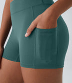 Short de yoga SoftlyZero™ Airy 8,8 cm taille haute poches latérales uni effet frais InstantCool