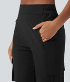 Pantalon de randonnée fuselé, taille haute, avec poches