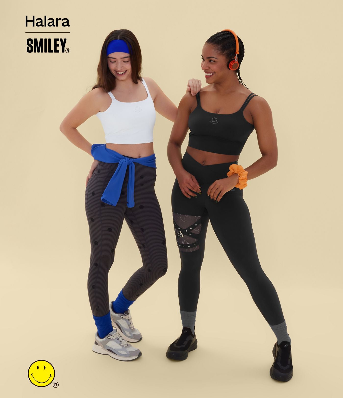 Débardeur de yoga cropped Halara X Smiley® Halara UltraSculpt™ à doubles bretelles dos torsadé ouvert