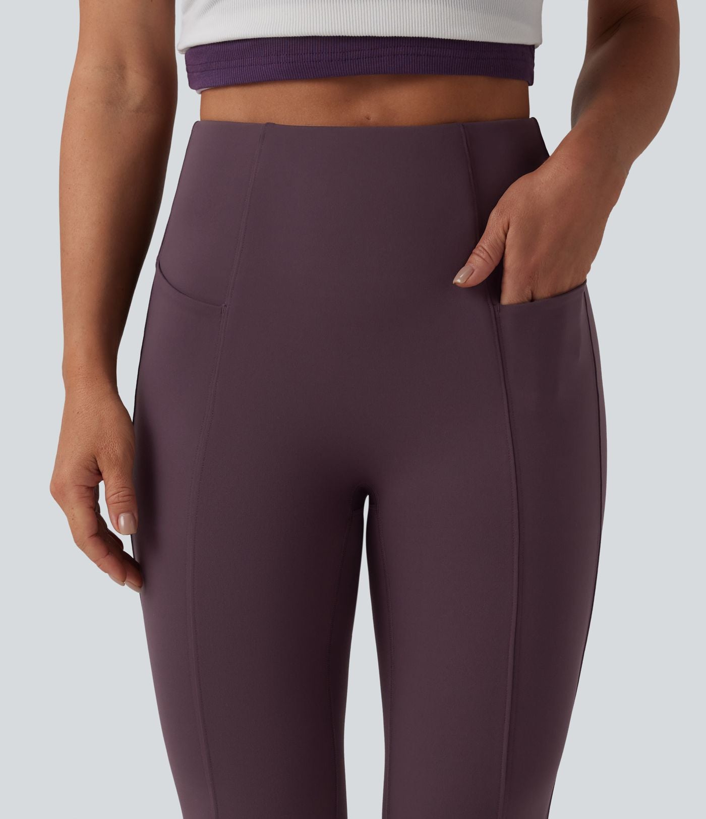 Legging casual 7/8 ventre plat taille haute DayStretch avec poches