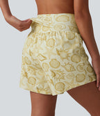 Short taille haute 2 en 1 à motif coquillage 12,5 cm avec poches