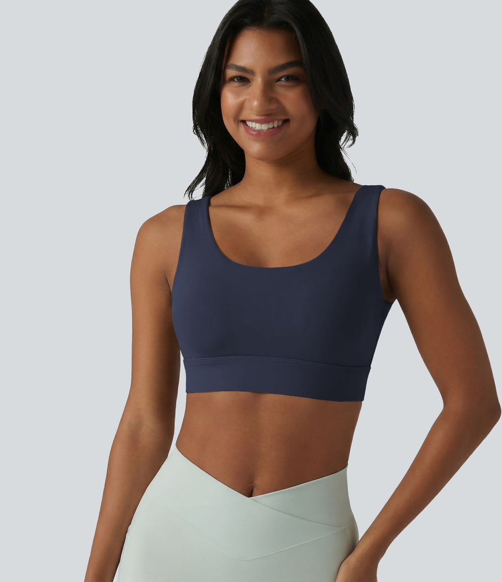 Brassière de sport Halara UltraSculpt™ maintien moyen dos nu avec boucle ajustable et brassière intégrée