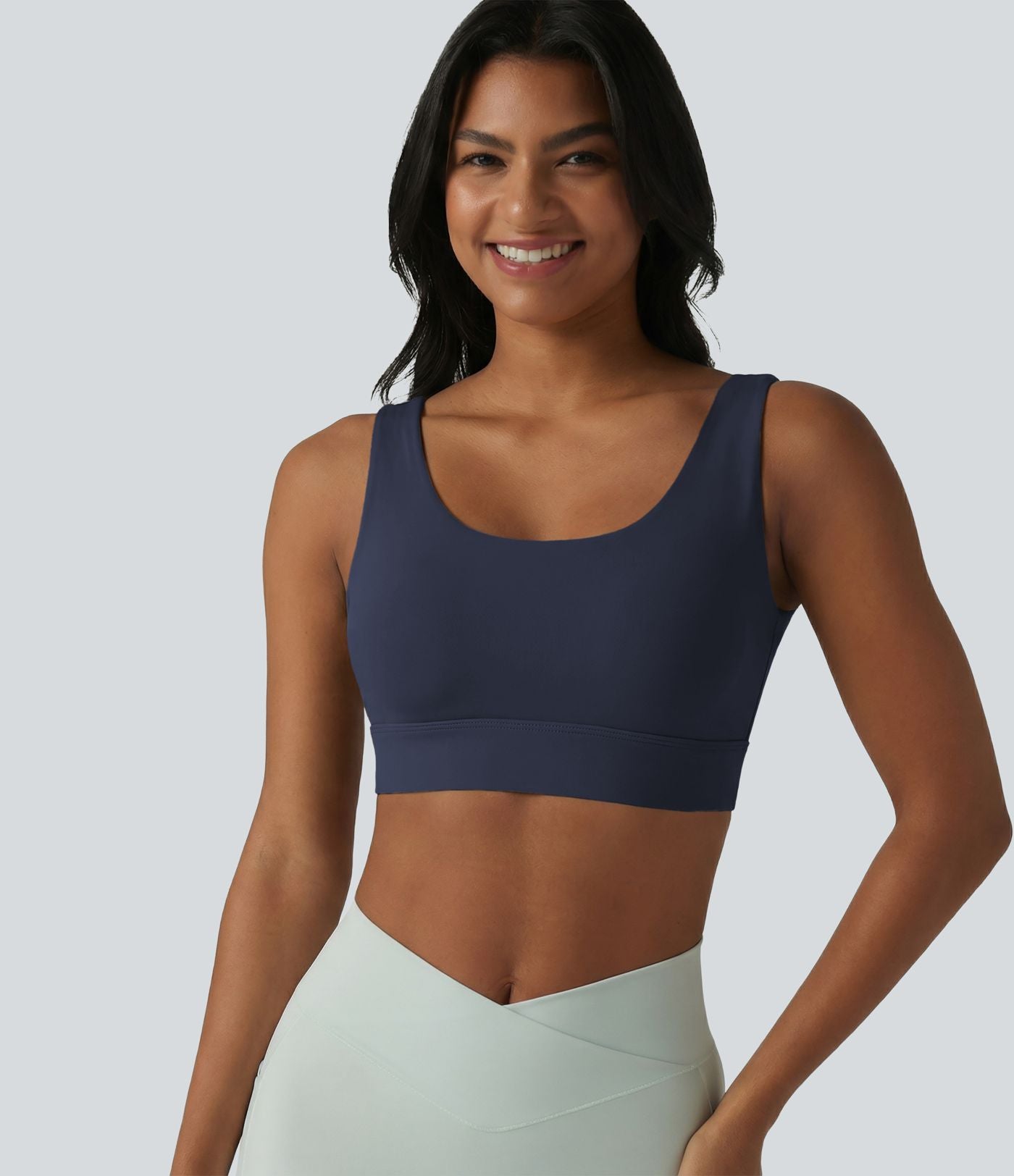 Brassière de sport Halara UltraSculpt™ maintien moyen dos nu avec boucle ajustable et brassière intégrée