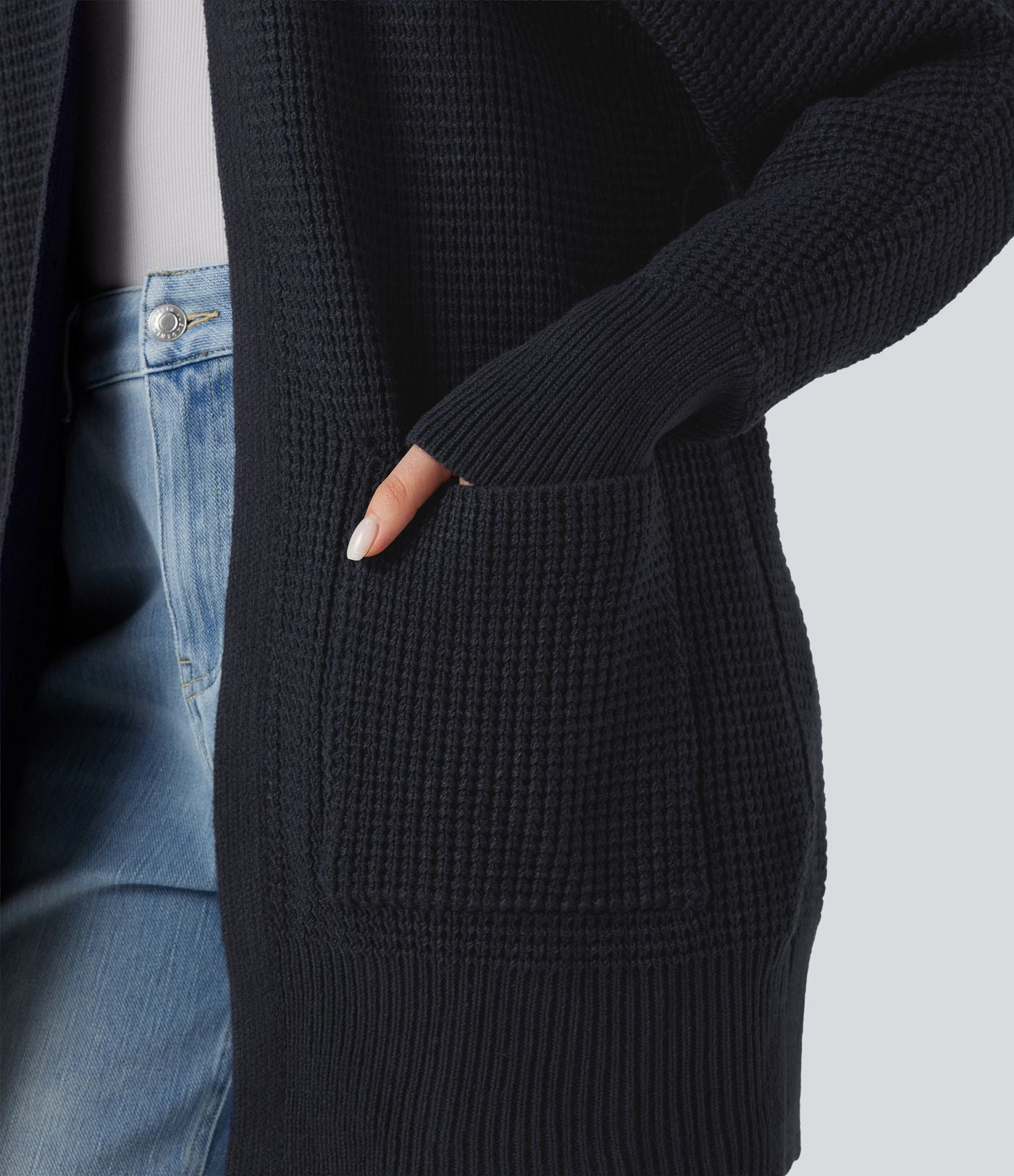 Cardigan manches longues avec poches