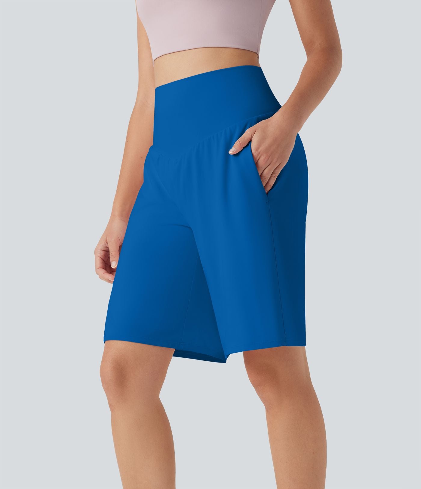 Bermuda SoftlyZero™ Airy de yoga taille haute avec poches multiples et effet frais InstantCool