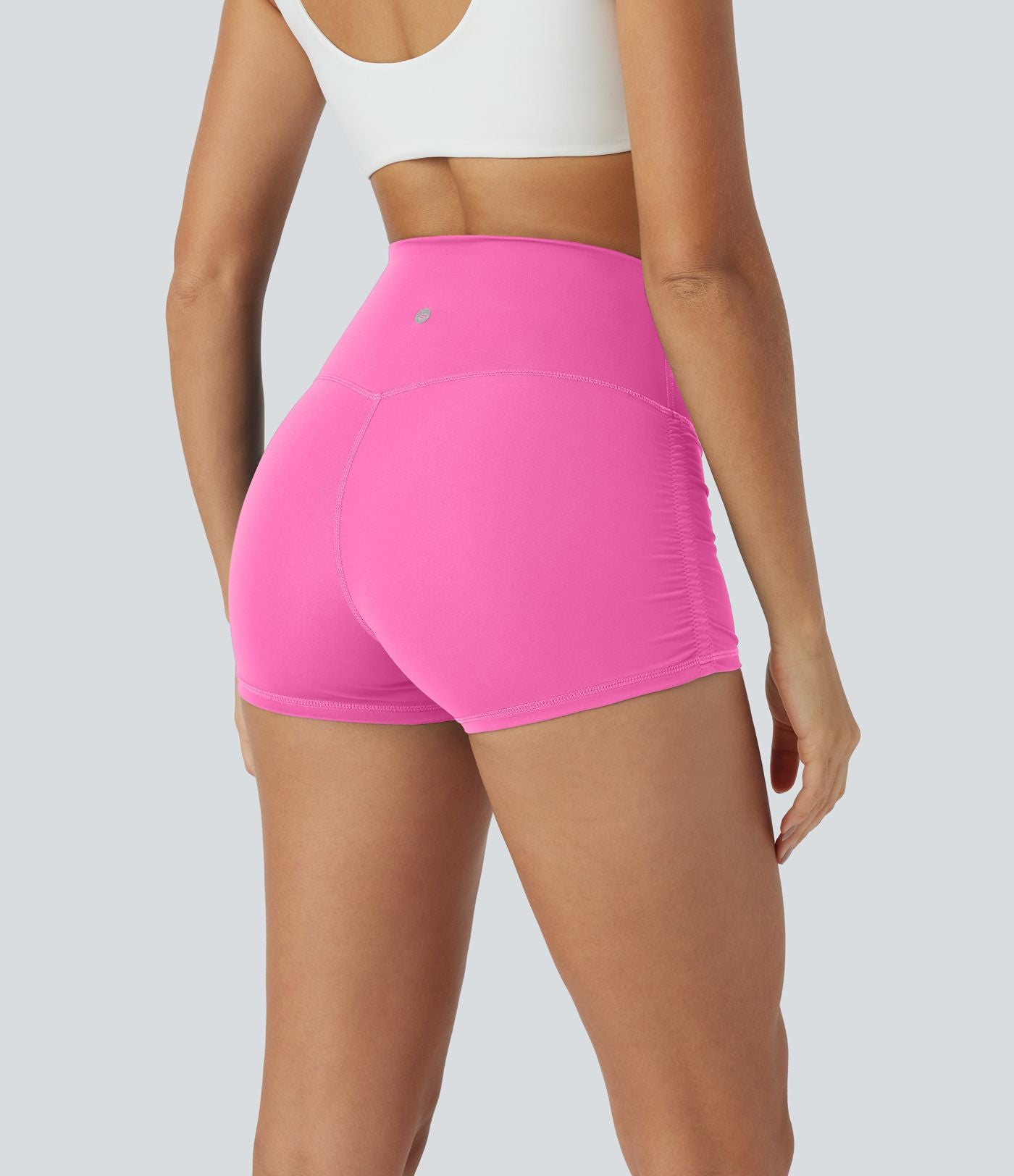 Short cycliste 6 cm de course gainant taille haute avec fronces et séchage rapide SoftlyZero™