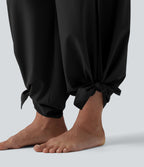 Pantalon fluide Breezeful™ taille haute à séchage rapide avec fronces, fente et poches