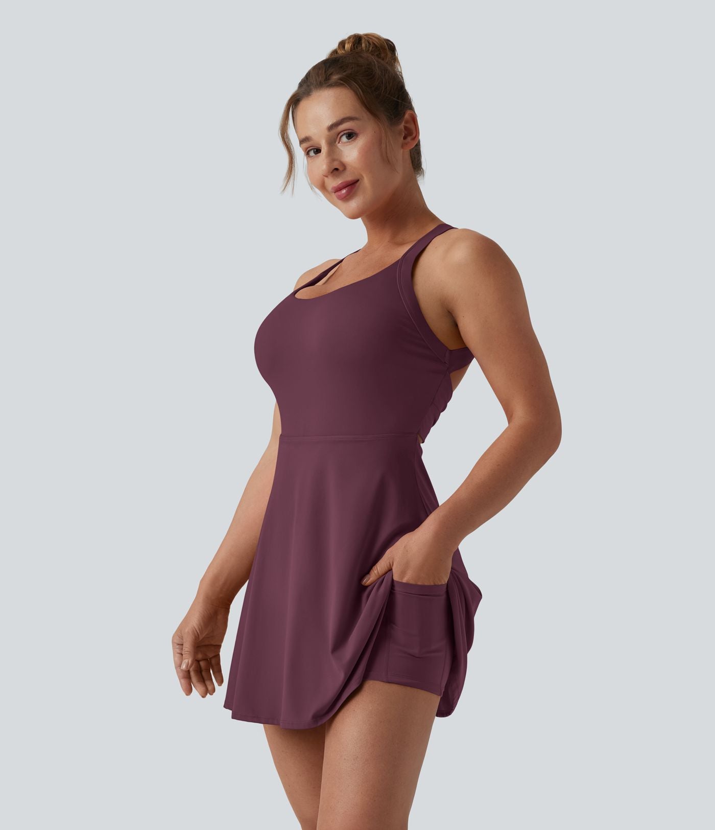 Robe de danse SoftlyZero™ Airy dos nu torsadé effet frais InstantCool, accès facile Easy Peasy, bonnets E-G