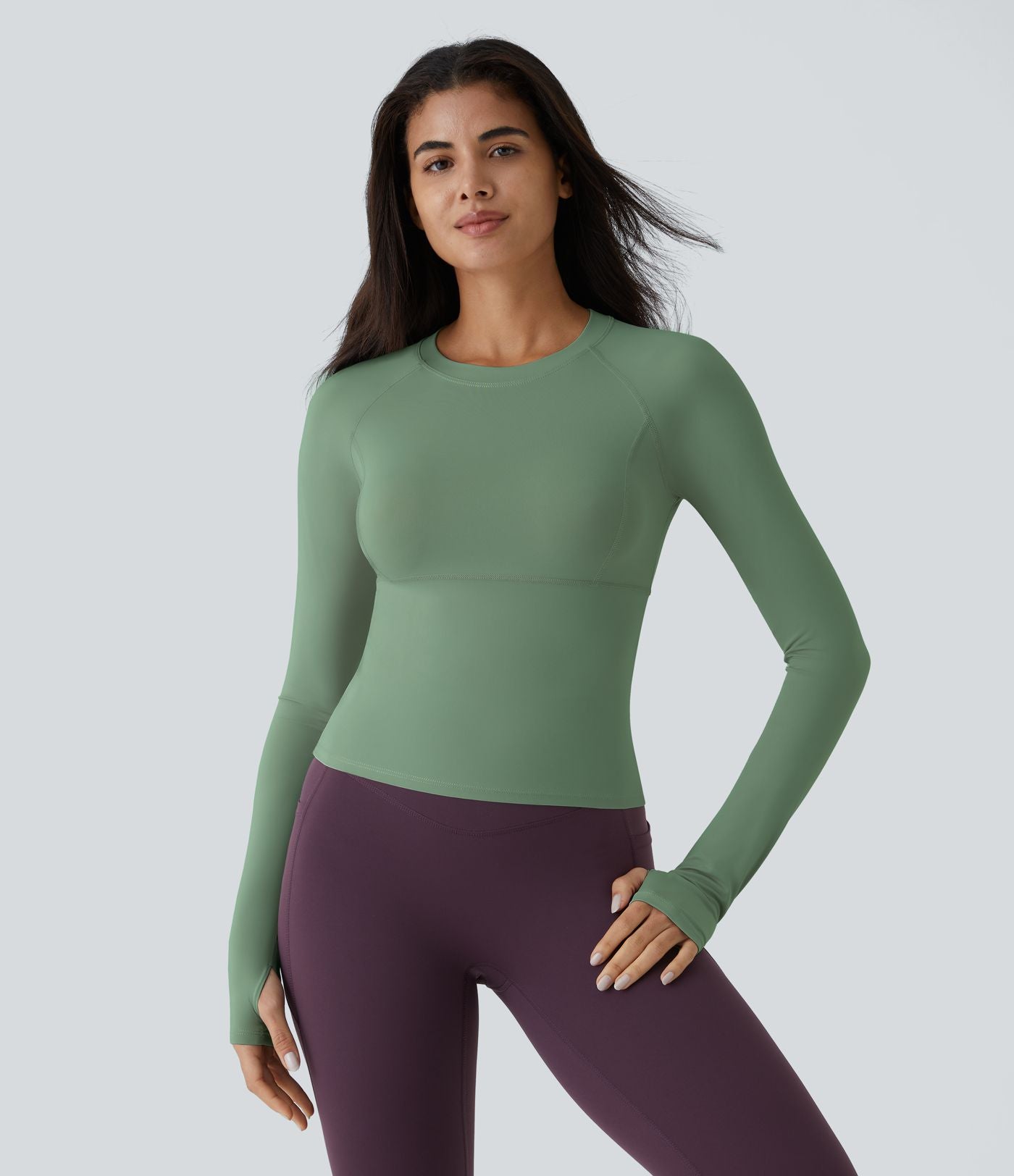 Top Sport Yoga Uni Trous pour les Pouce