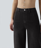 Halara Flex™ Jean large décontracté taille haute gainant avec poches