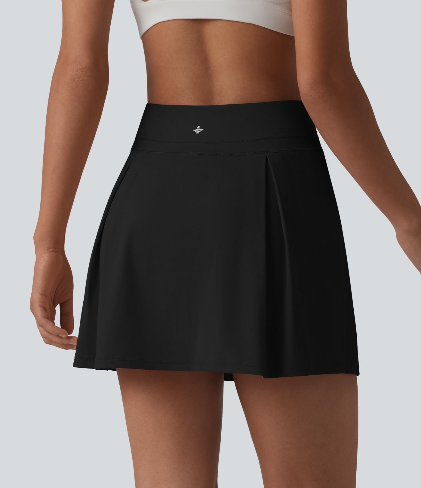 Jupe de sport 2-en-1 SoftlyZero™ Airy, taille mi-haute, effet ventre plat, froncée, avec poches - Protection solaire UPF50+