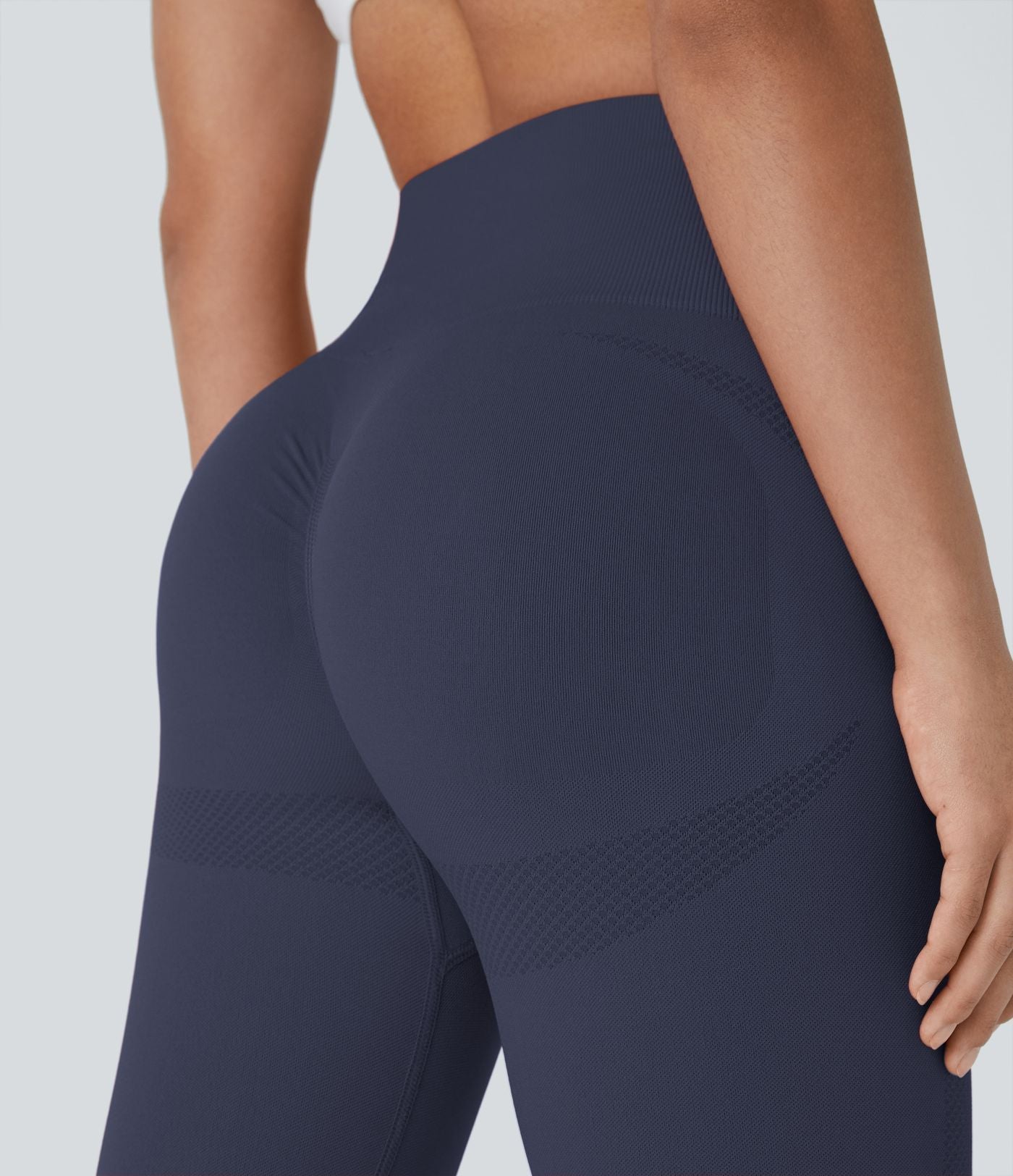 Legging yoga 7/8 taille haute froncé sans couture OneForm Seamless Flow