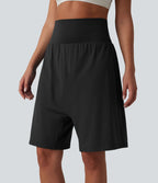 Short harem de yoga SoftlyZero™ Airy 2-en-1 effet frais InstantCool taille haute avec poche