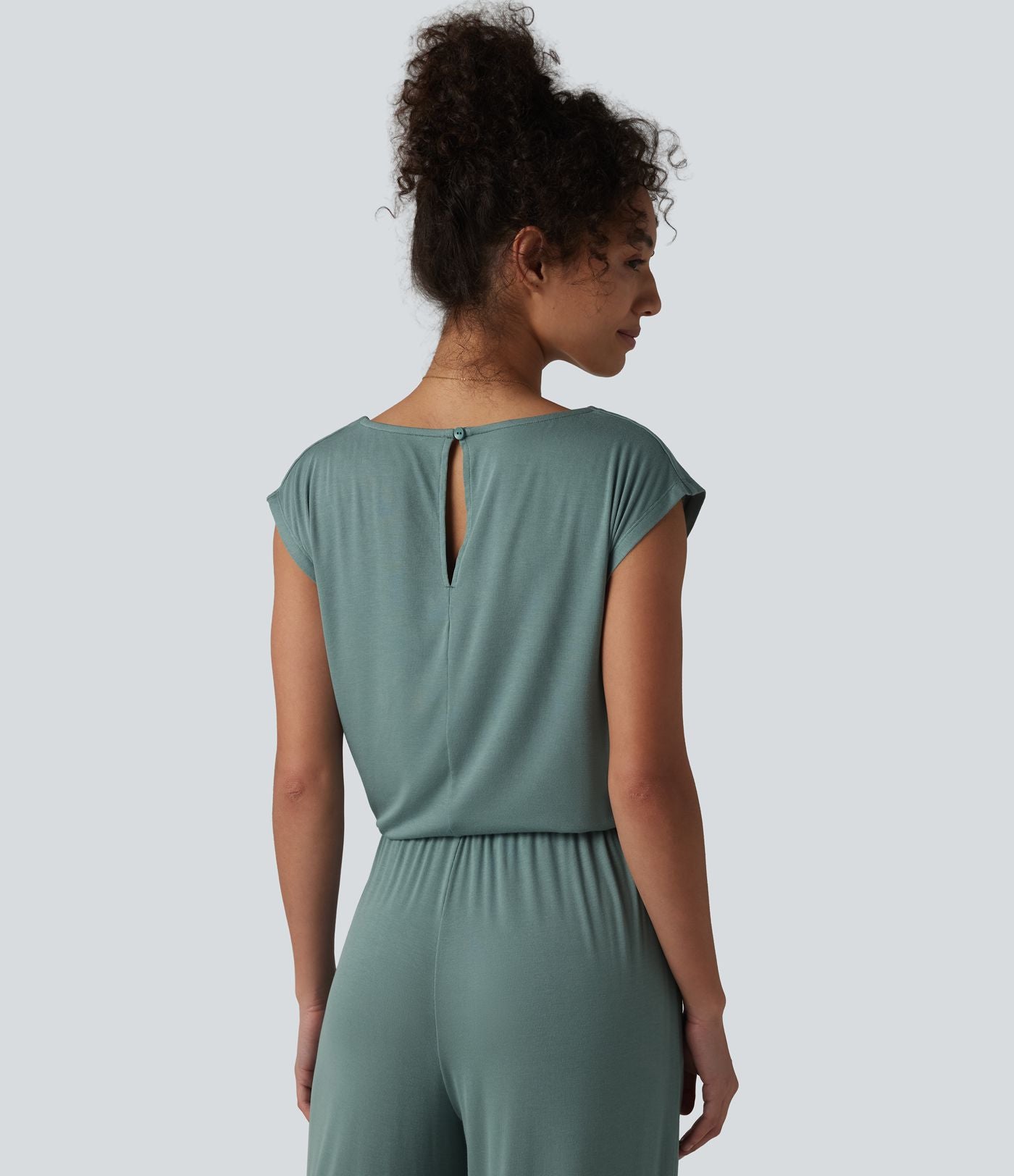 Combinaison casual sans manches col V cordon de serrage avec poches - Easy Peasy