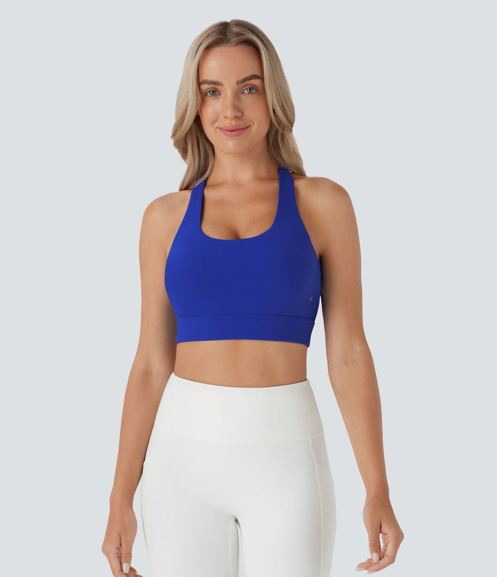Brassière yoga dos nageur maintien léger E-G