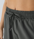 Short 12,5cm Running Fluide 2 en Taille Mi-Haut Cordon de Serrage Mesh Contrastant