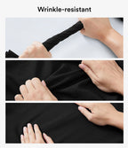 Blouse esprit bureau défroissage facile, col V, manches longues et lien à nouer