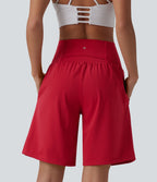 Short de yoga 2-en-1 SoftlyZero™ Airy taille très haute effet frais InstantCool 22,8 cm avec poches