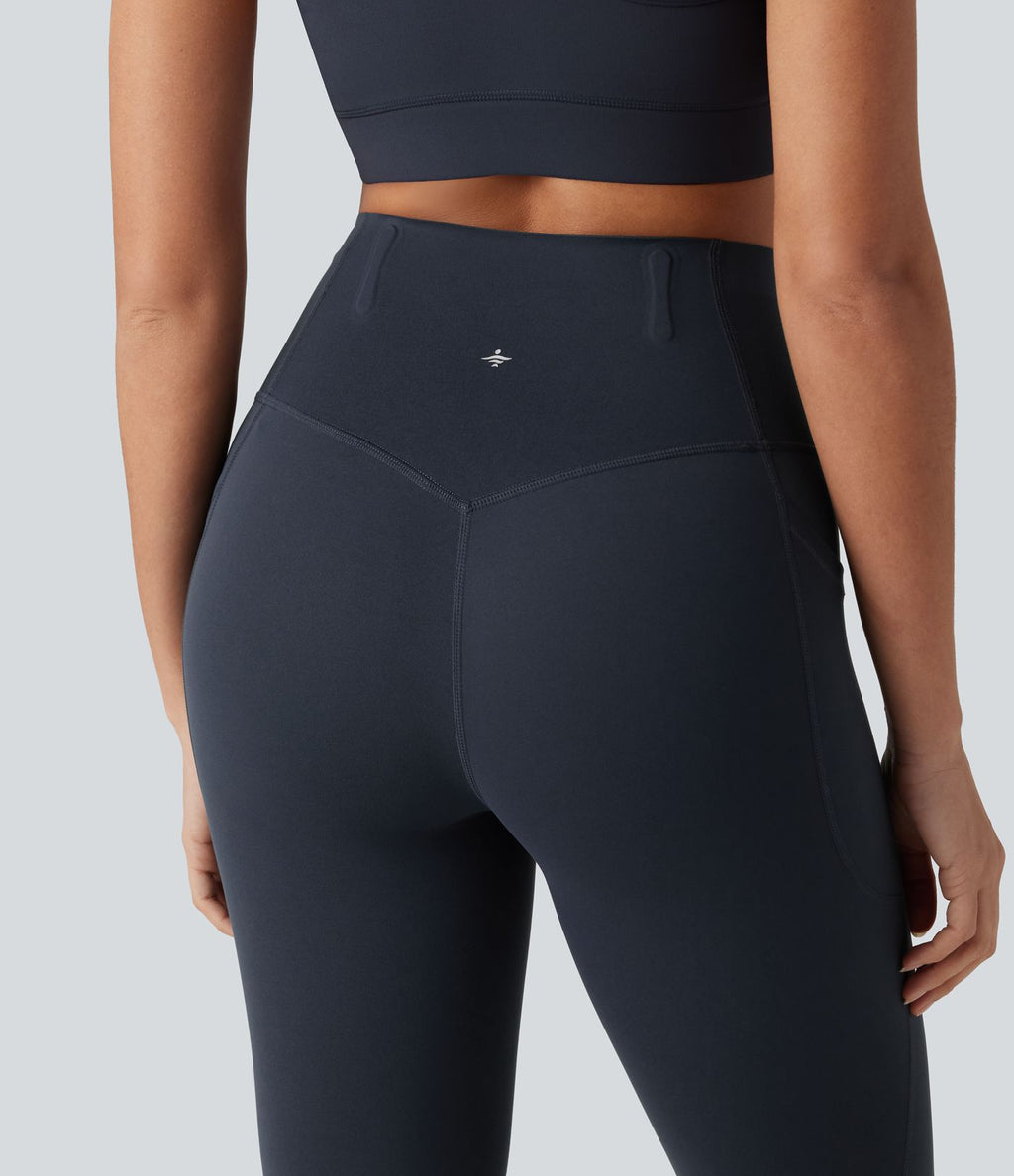 Legging capri de yoga Halara UltraSculpt™ taille haute anti-roulottage ventre plat gainant avec poches
