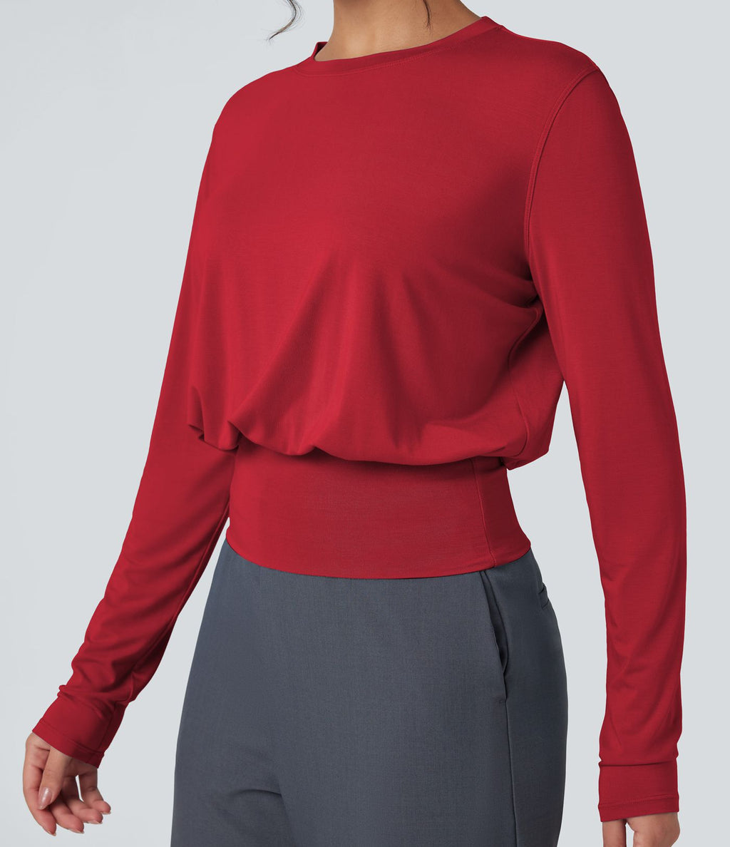 T-shirt de travail col rond manches longues