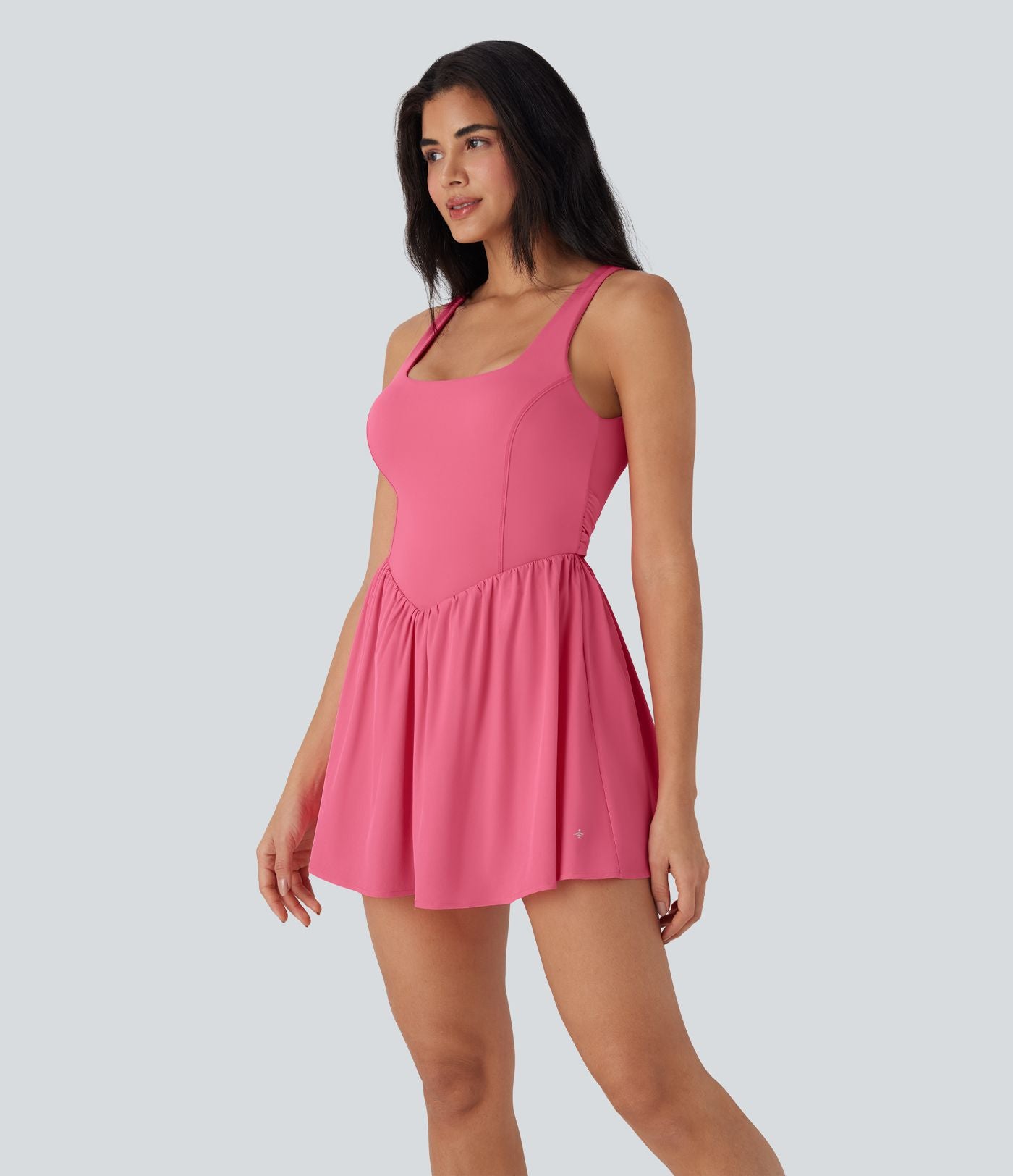 Robe active danse mini 2-en-1 Breezeful™ dos nu avec liens dos séchage rapide et poche latérale - Édition Easy Peasy