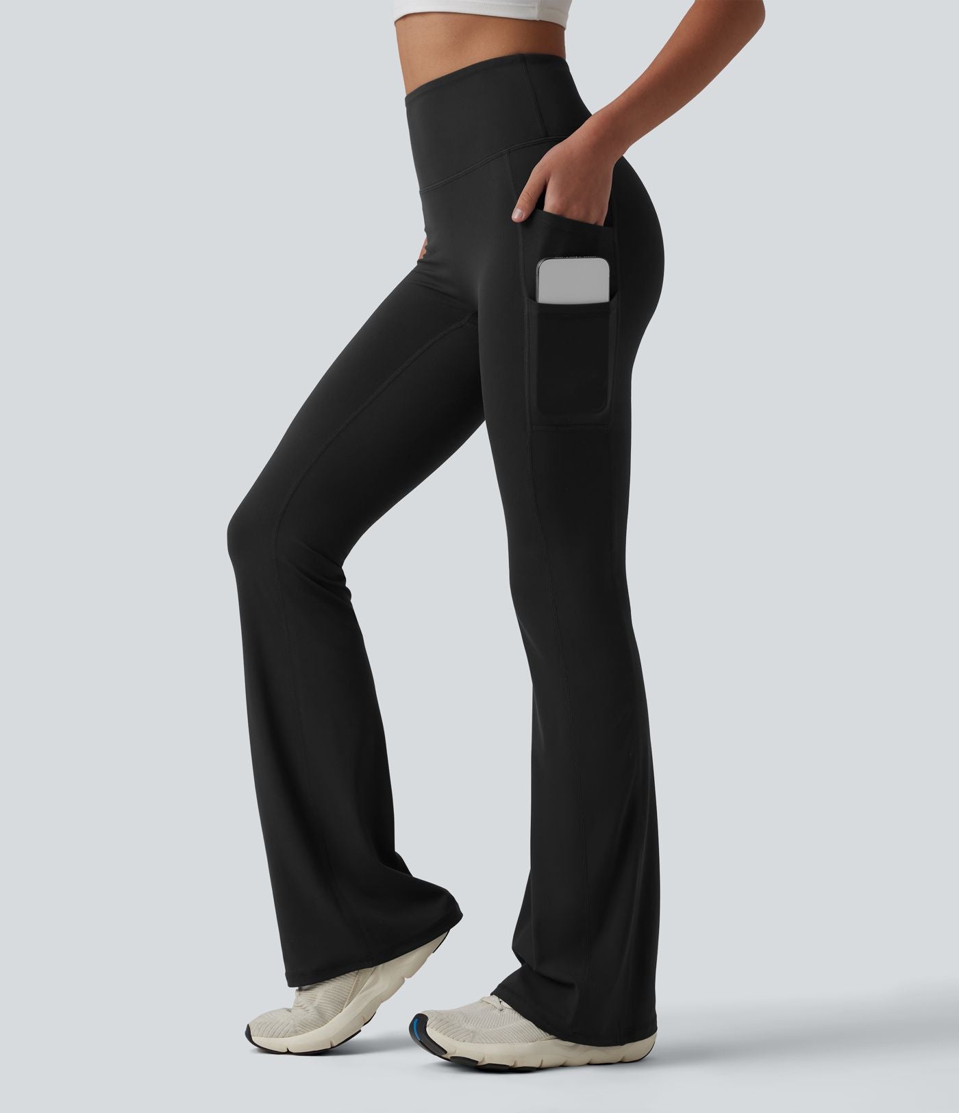 Legging de yoga bootcut SoftlyZero™ taille haute avec poches - UPF50+