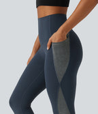 Legging de yoga Halara UltraSculpt™ taille haute gainant color block avec poches