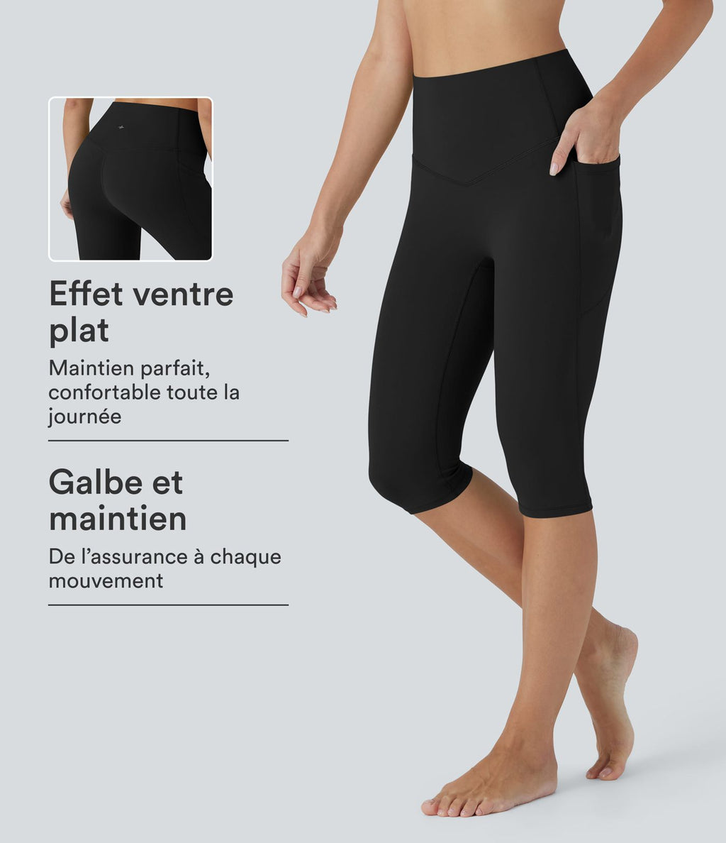 Legging corsaire de yoga gainant taille haute avec poches Halara UltraSculpt™