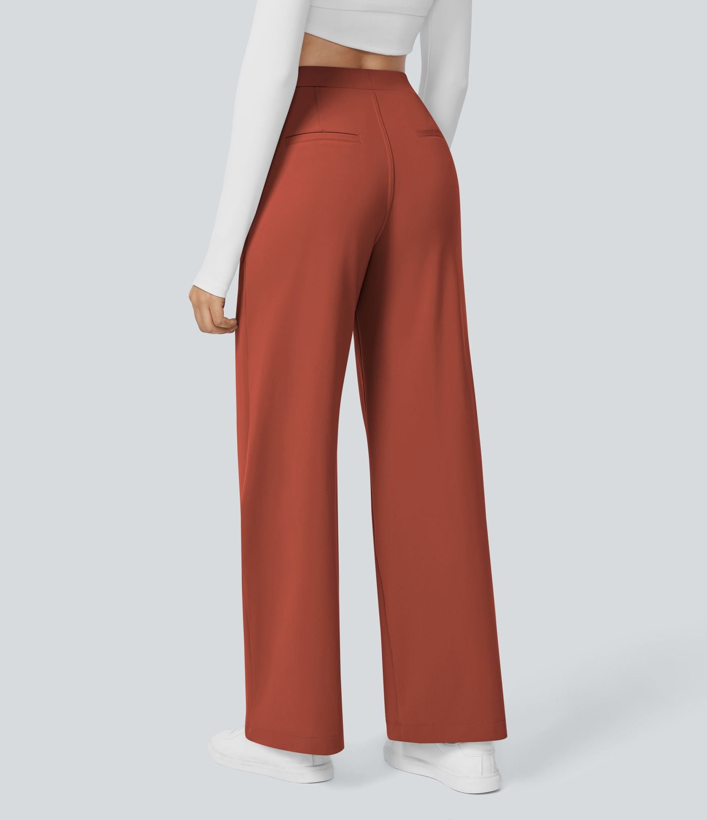 Pantalon tailleur Halara Flex™ DayStretch coupe droite taille haute avec poches