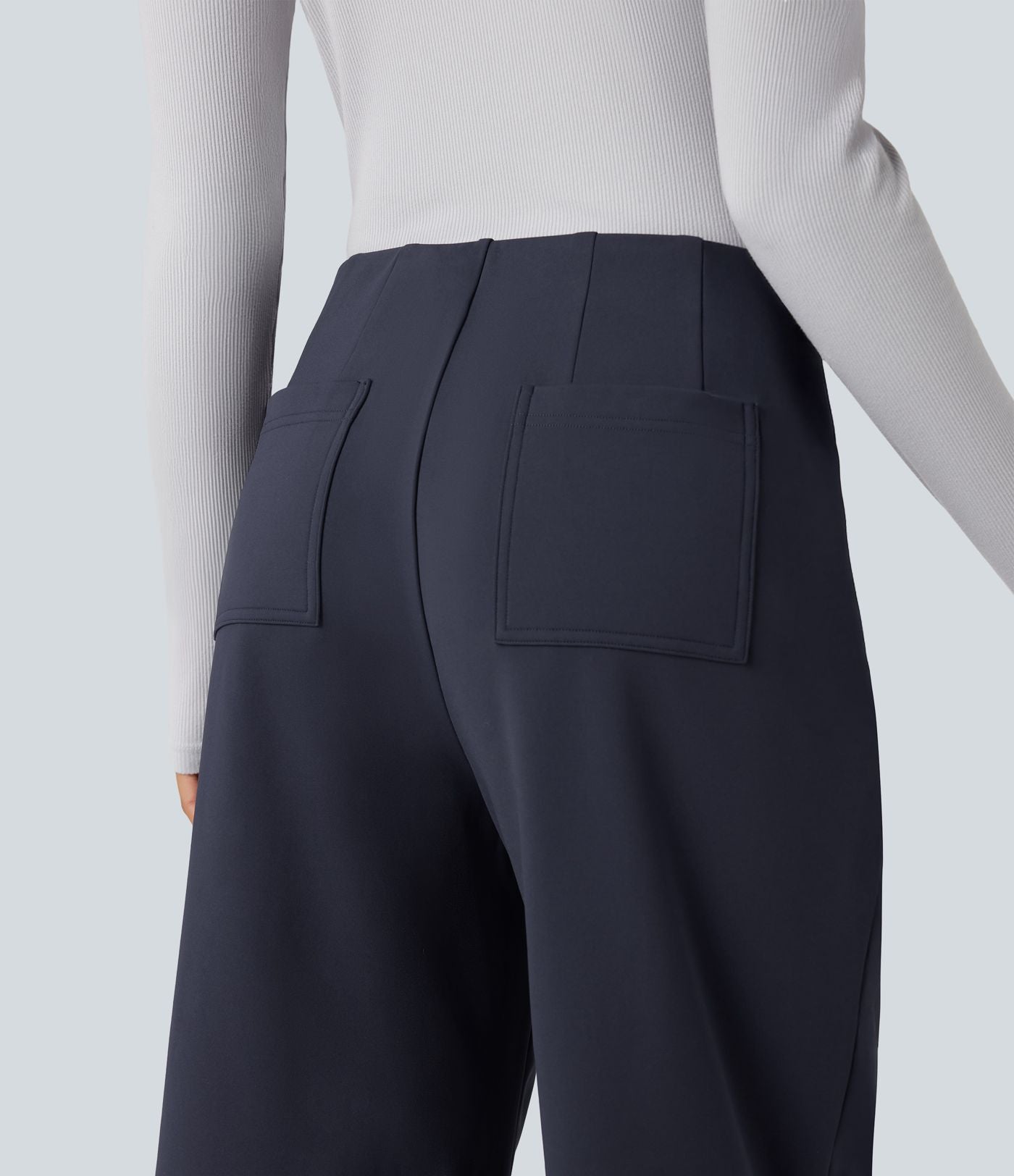 Pantalon tailleur thermique SoftlyZero™ Plush coupe droite taille mi-haute avec poches