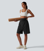 Short harem de yoga SoftlyZero™ Airy 2-en-1 effet frais InstantCool taille haute avec poche