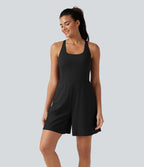 Combishort de sport SoftlyZero™ Airy à encolure U, toucher frais, coussinets amovibles, poches et accès facile Easy Peasy