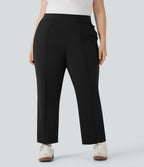 Pantalon de golf droit, séchage rapide, taille haute, grande taille, avec poches et poche tee, UPF40+
