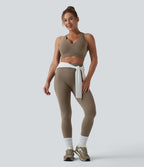 Brassière de sport running Halara UltraSculpt™ maintien léger col V dos nageur bonnets E-G