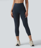 Legging de course capri Halara Ultrasculpt™ taille haute gainant dos croisé avec poches