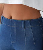 Short décontracté Halara Flex™ en maille denim extensible délavée taille Mi, haute avec poches arrière et effet frais InstantCool