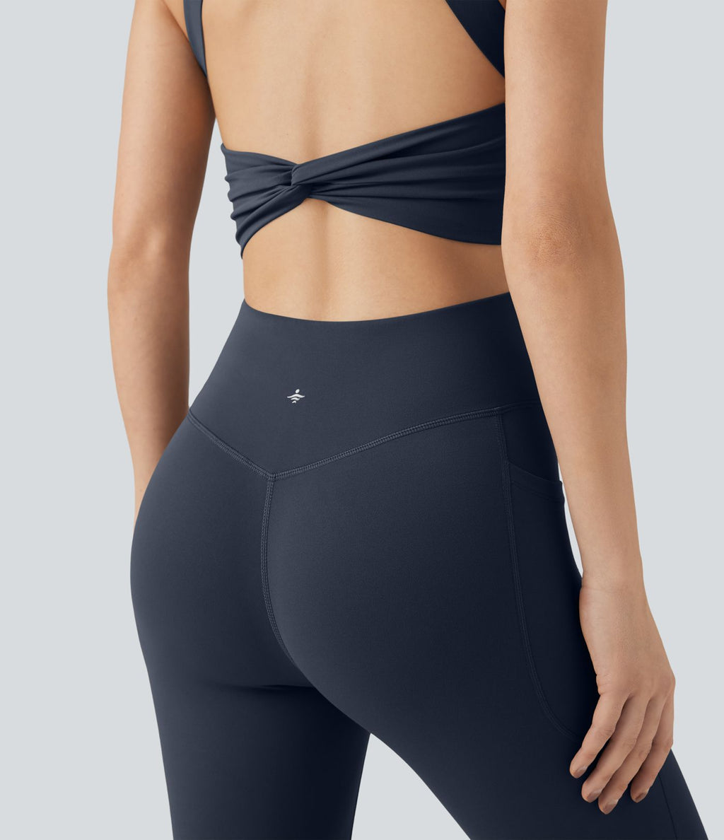 Combinaison-pantalon d'entraînement gainante avec poches - Édition Easy Peasy Halara UltraSculpt™