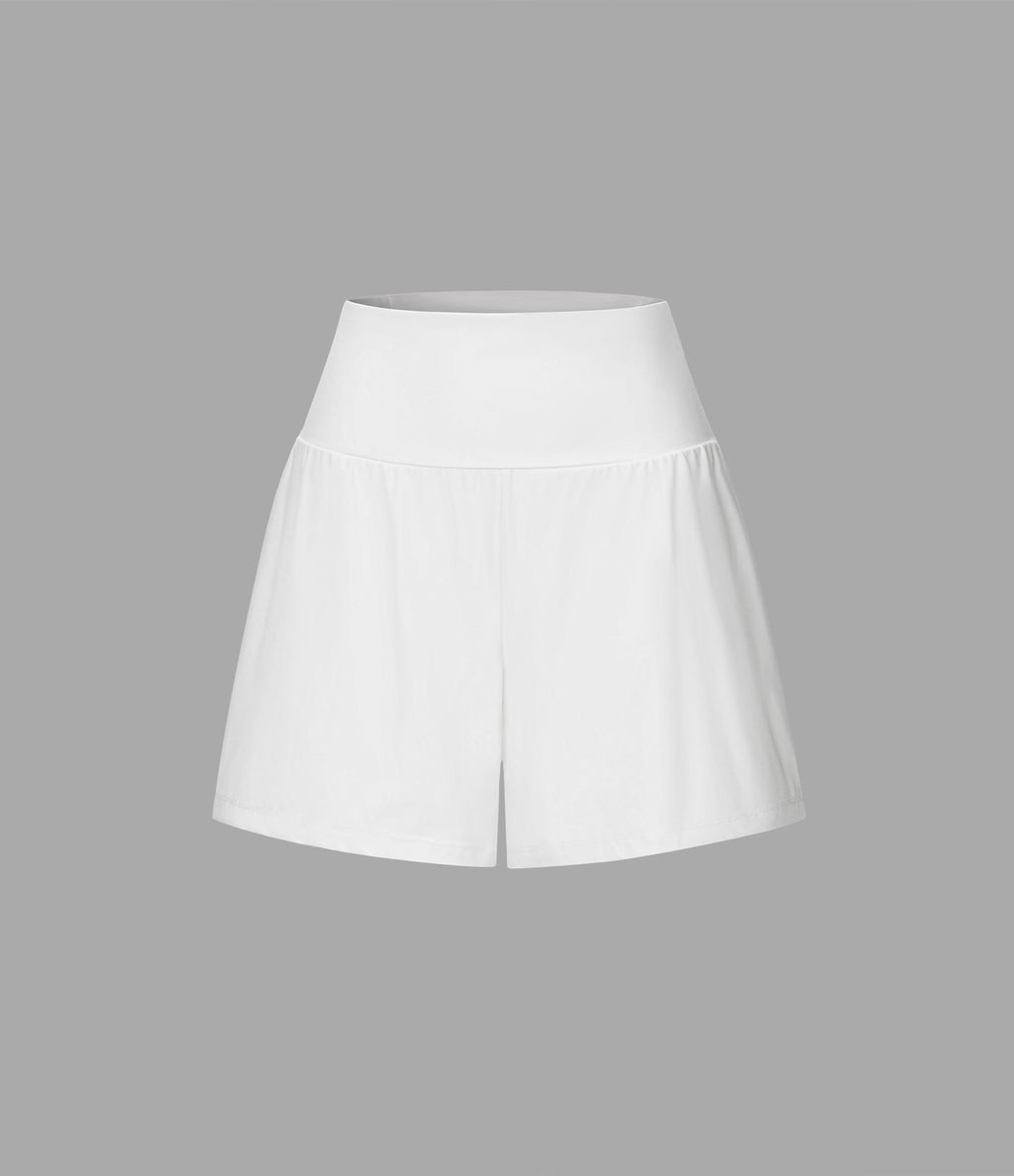 Short yoga 2-en-1 SoftlyZero™ Airy effet frais InstantCool taille très haute 12,5 cm avec poches, longueur allongée