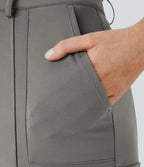 Pantalon cargo ajusté uni taille haute DayStretch avec poches zippées