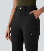 Pantalon cargo bootcut randonnée taille moyenne DayStretch avec poches