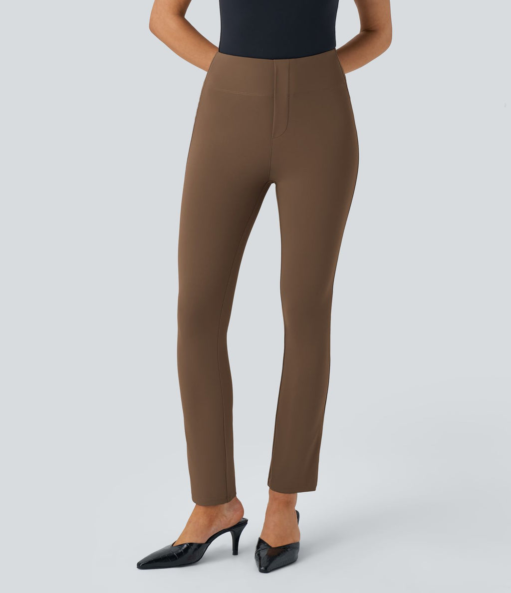 Pantalon tailleur fuselé taille haute Halara Flex™ avec poches