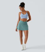 Jupe de tennis mini 2-en-1 quotidienne SoftlyZero™ Airy avec croisement, poche latérale et effet frais InstantCool, Lucid, protection solaire UPF50+
