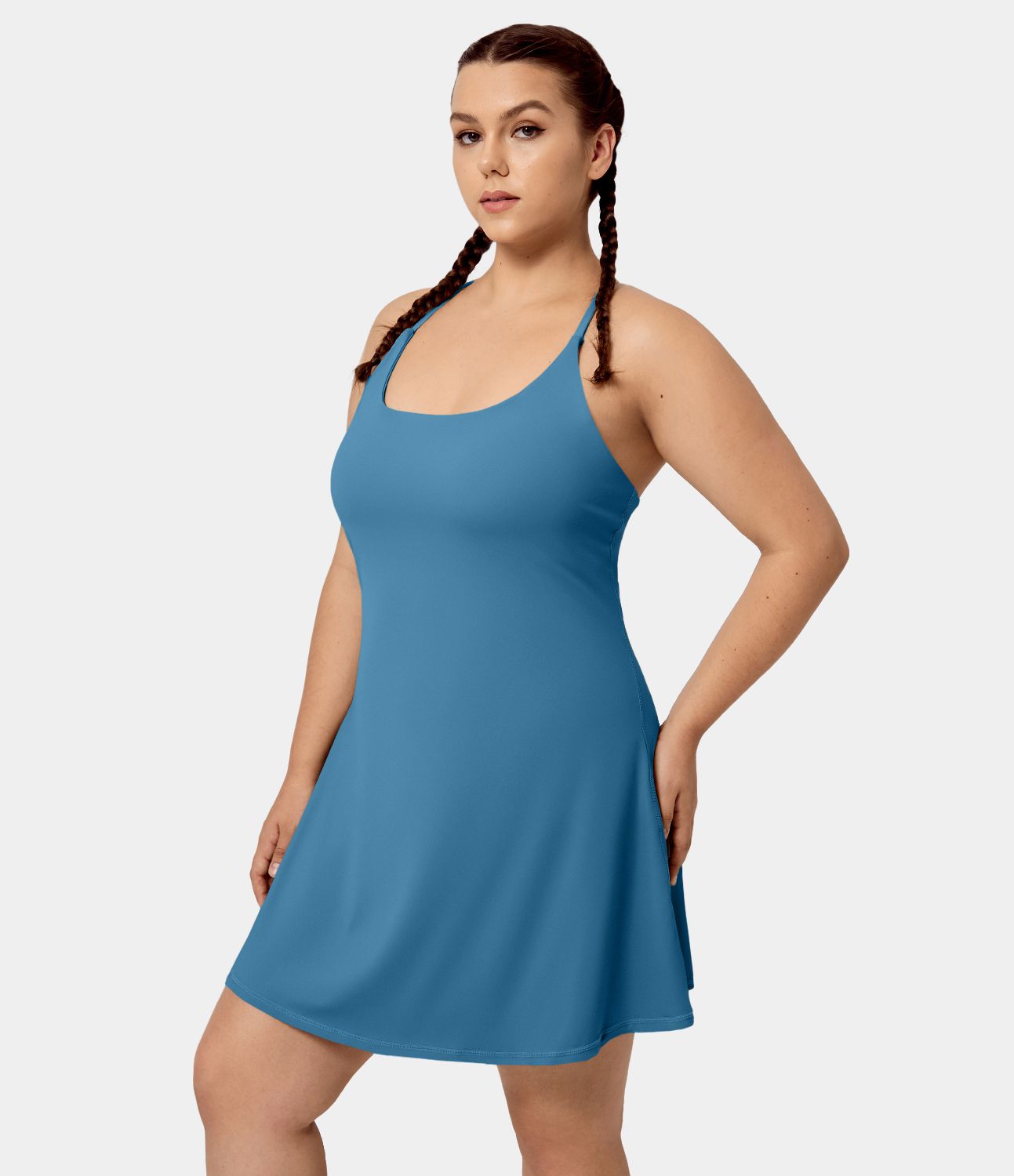 Softlyzero™ Airy Mini Everyday Robe-Euphoria Air Aérée 2 En 1 Dos Nu Avec Poche Latérale Cool Touch Grande Taille