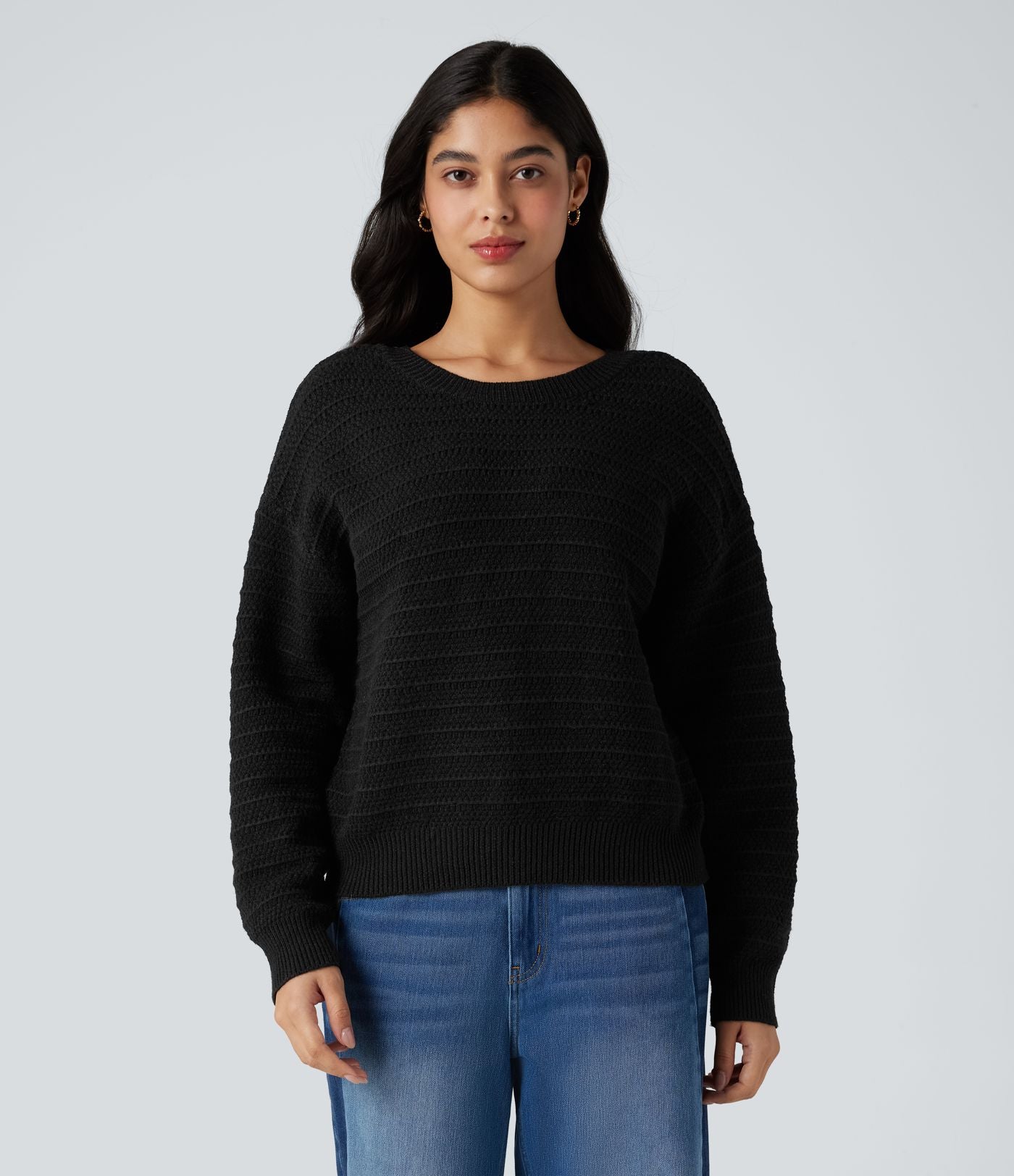 Pull tailleur liens dans le dos manches longues