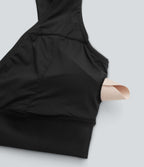 Brassière de sport yoga soutien souple brillant bonnets A-D