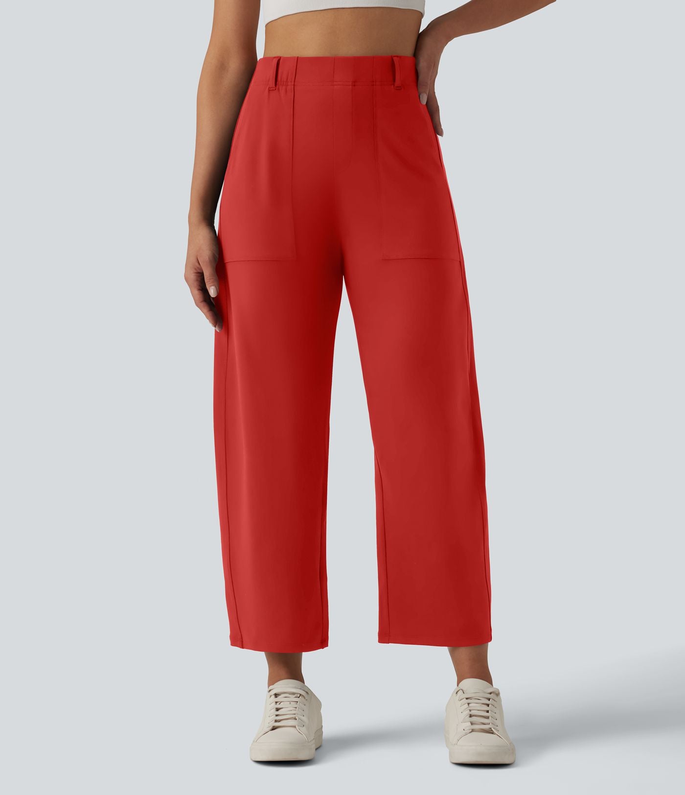 Pantalon barrel DayStretch taille haute avec poches
