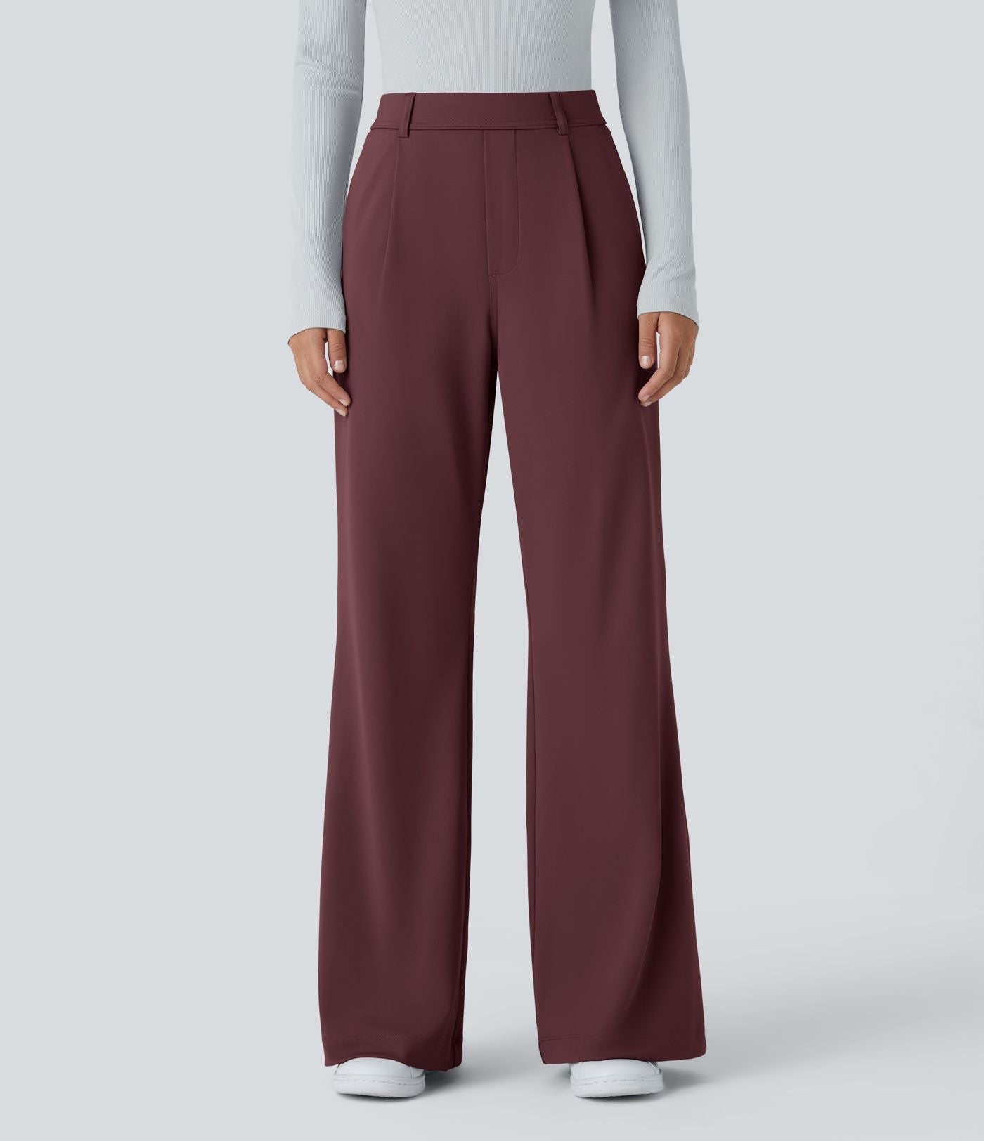 Pantalon tailleur évasé taille haute Halara Flex™ DayStretch avec poches