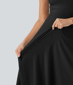 Robe de danse midi SoftlyZero™ Airy 2-en-1, col carré, brassière intégrée, à effet frais InstantCool, avec poches, accès facile Easy Peasy